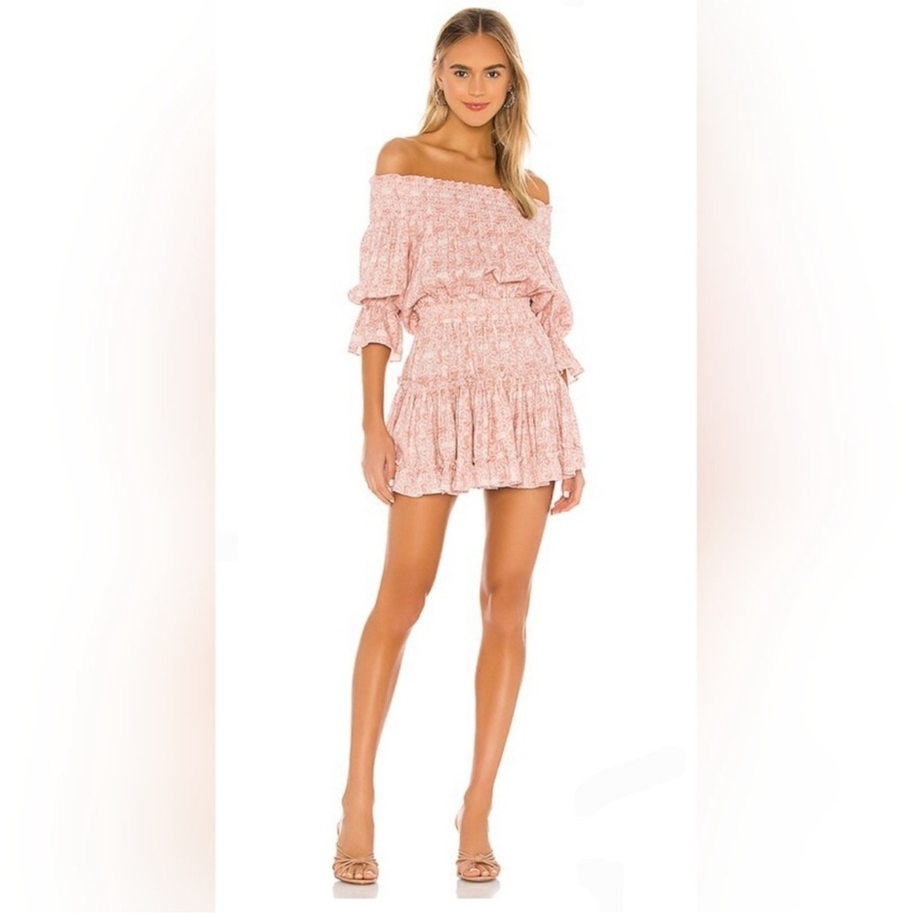 Elegant Pink Off-Shoulder Dress